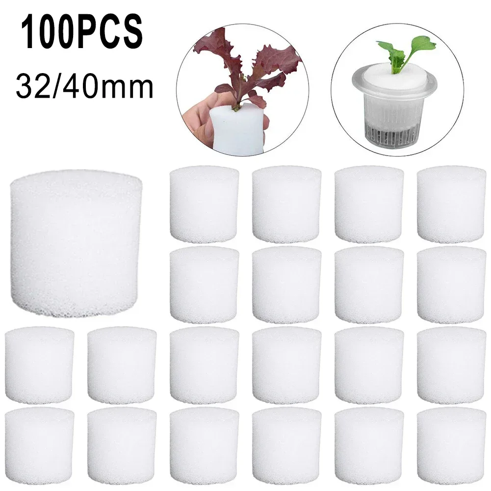 Hydroponic Grow Pod - 野菜や庭用の水耕スポンジ,植物や床をきれいにするための発泡剤,100ユニット