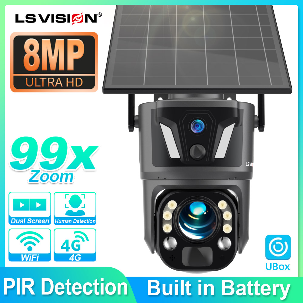 LS VISION 4K 8MP屋外家庭用監視カメラ 99倍 - Garden Camera のレビューと価格
