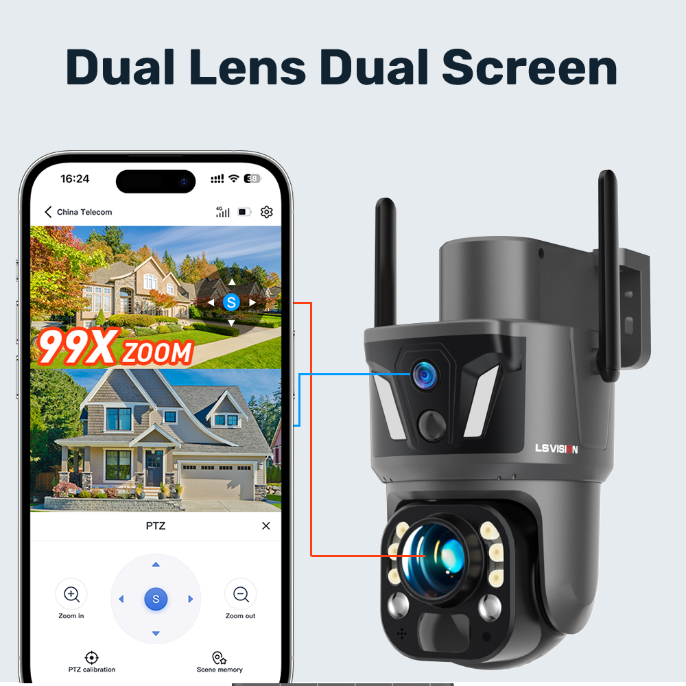 LS VISION 4K 8MP屋外家庭用監視カメラ 99倍 - Garden Camera のレビューと価格
