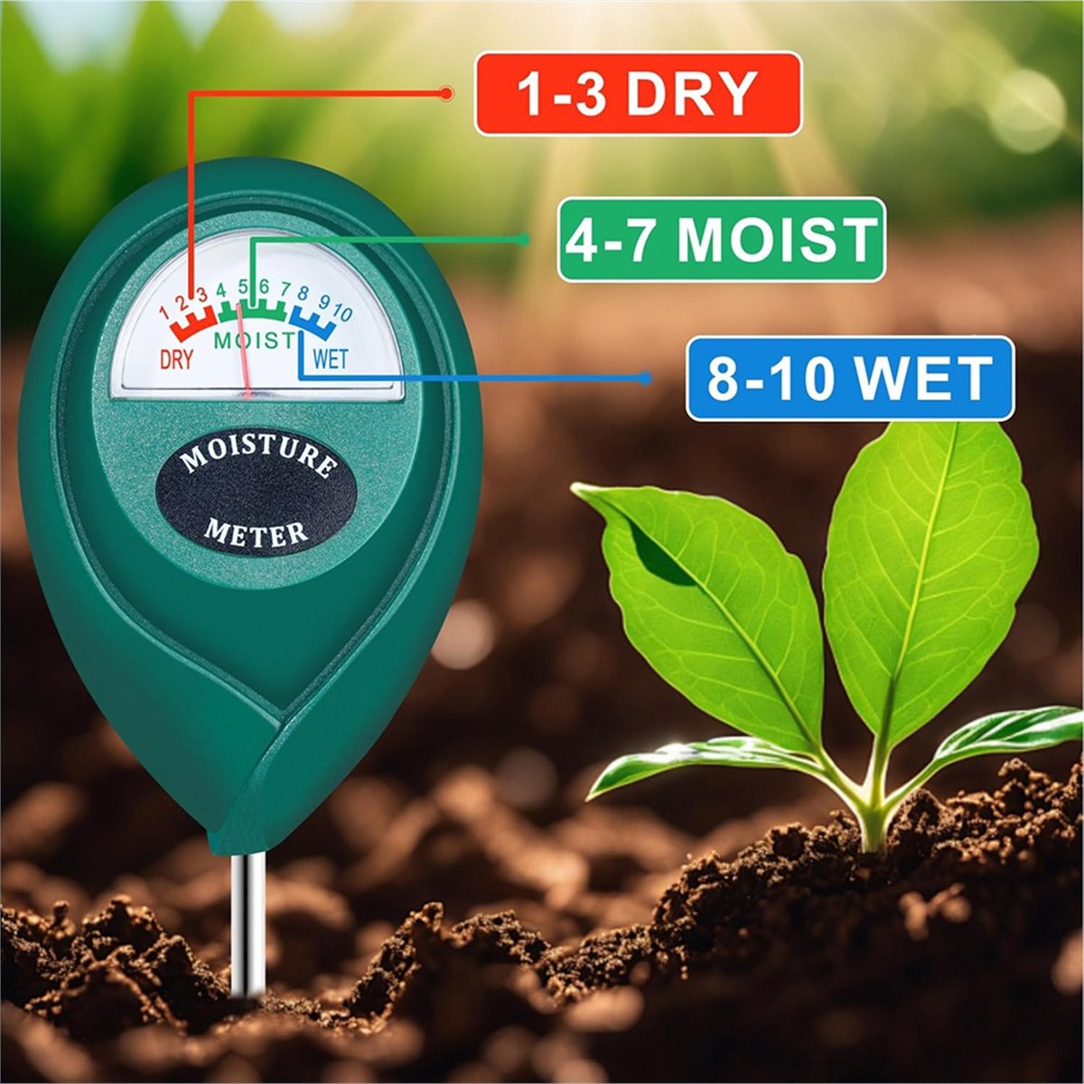 LNHFロングプローブ深層土壌水分計、水位モニターインジケー - Plant Monitor のレビューと価格
