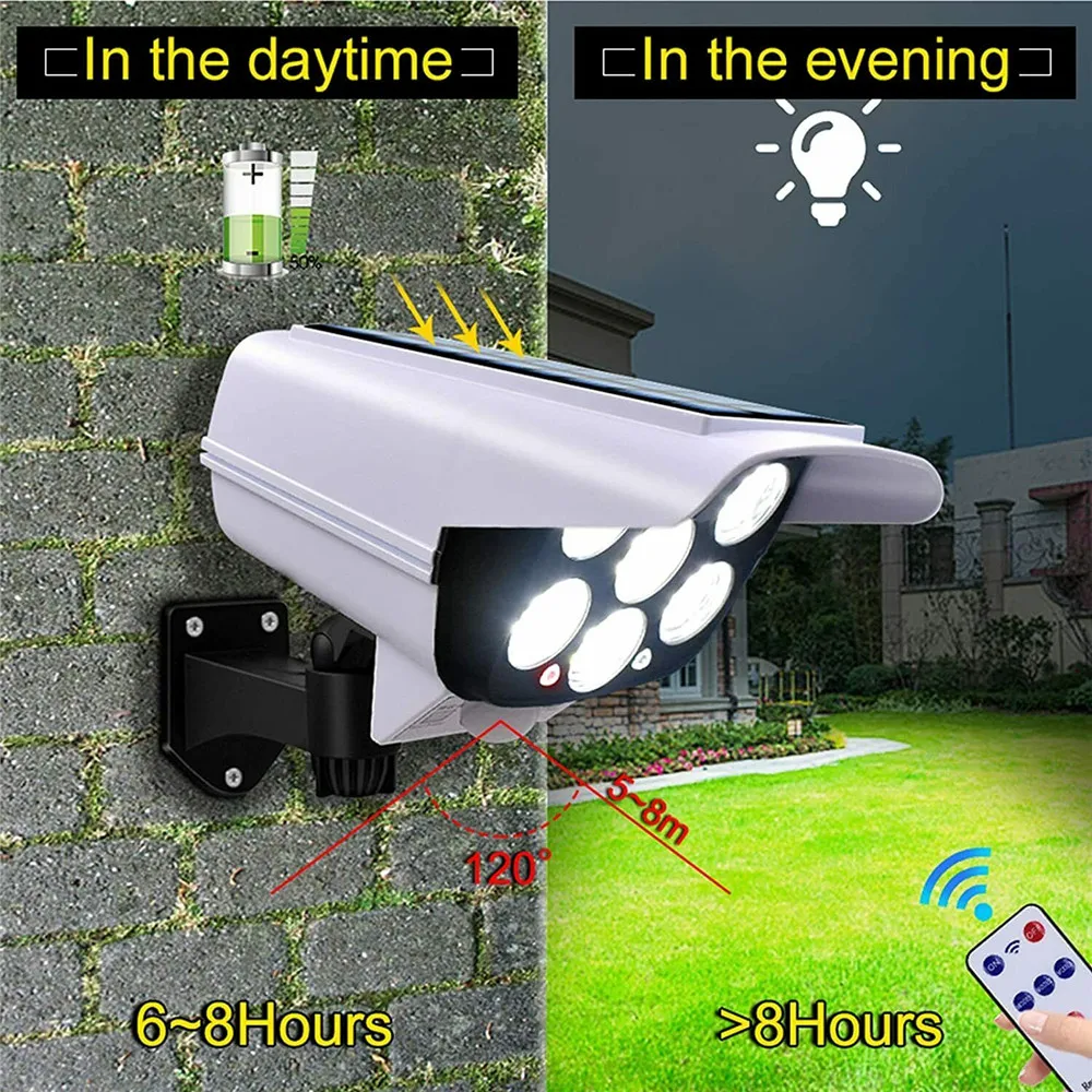 屋外ソーラーライトモーションセンサーセキュリティダミーカメラ - Garden Camera のレビューと価格