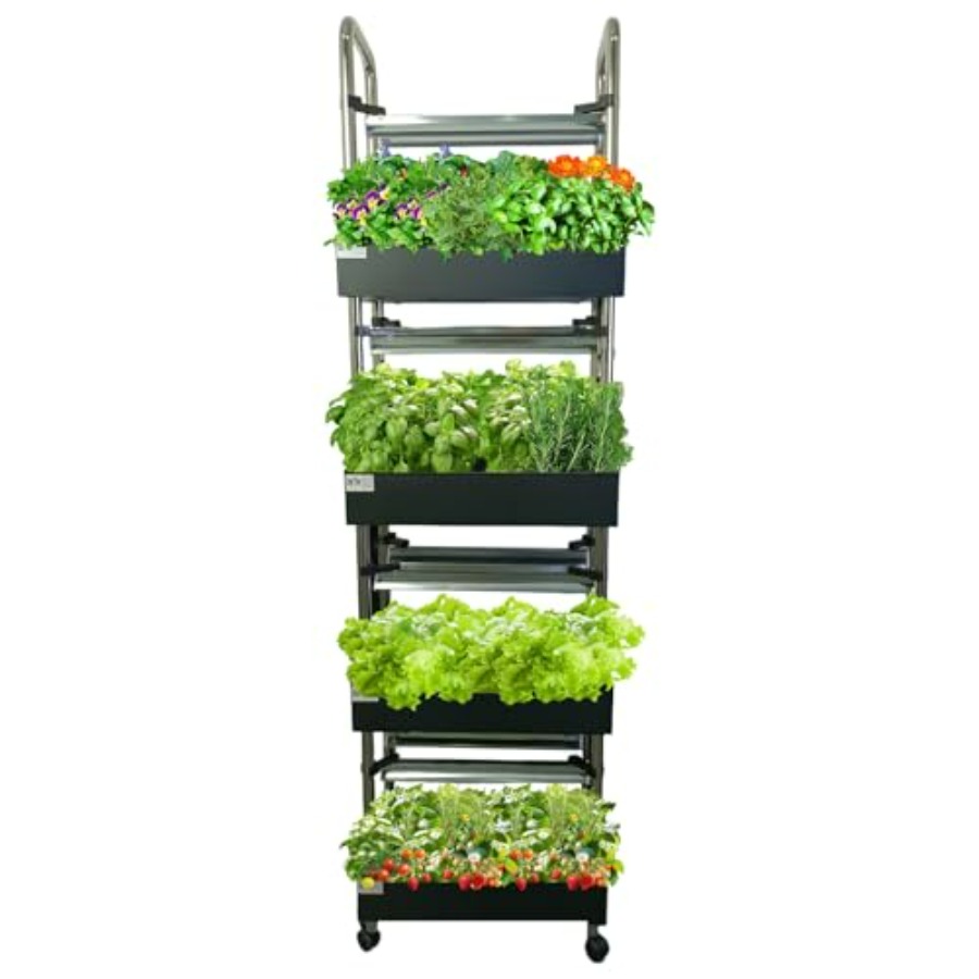 屋内水耕栽培システム：スマートフルスペクトルライト付き垂直庭 - Smart Garden System のレビューと価格