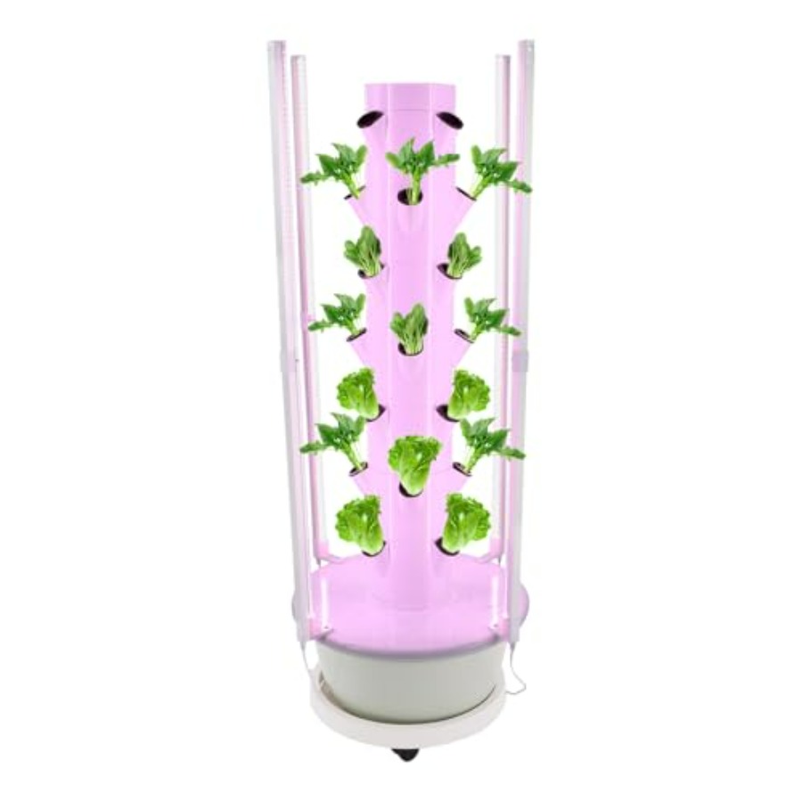 屋内/屋外の庭園農場や学校向けの水耕栽培タワー：LED育成ラ - Hydroponic Tower のレビューと価格